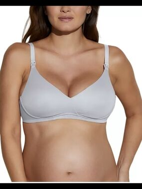 Cosabella Light Gray Wireless Nursing Bra - Smooth Clip-Down Cups
